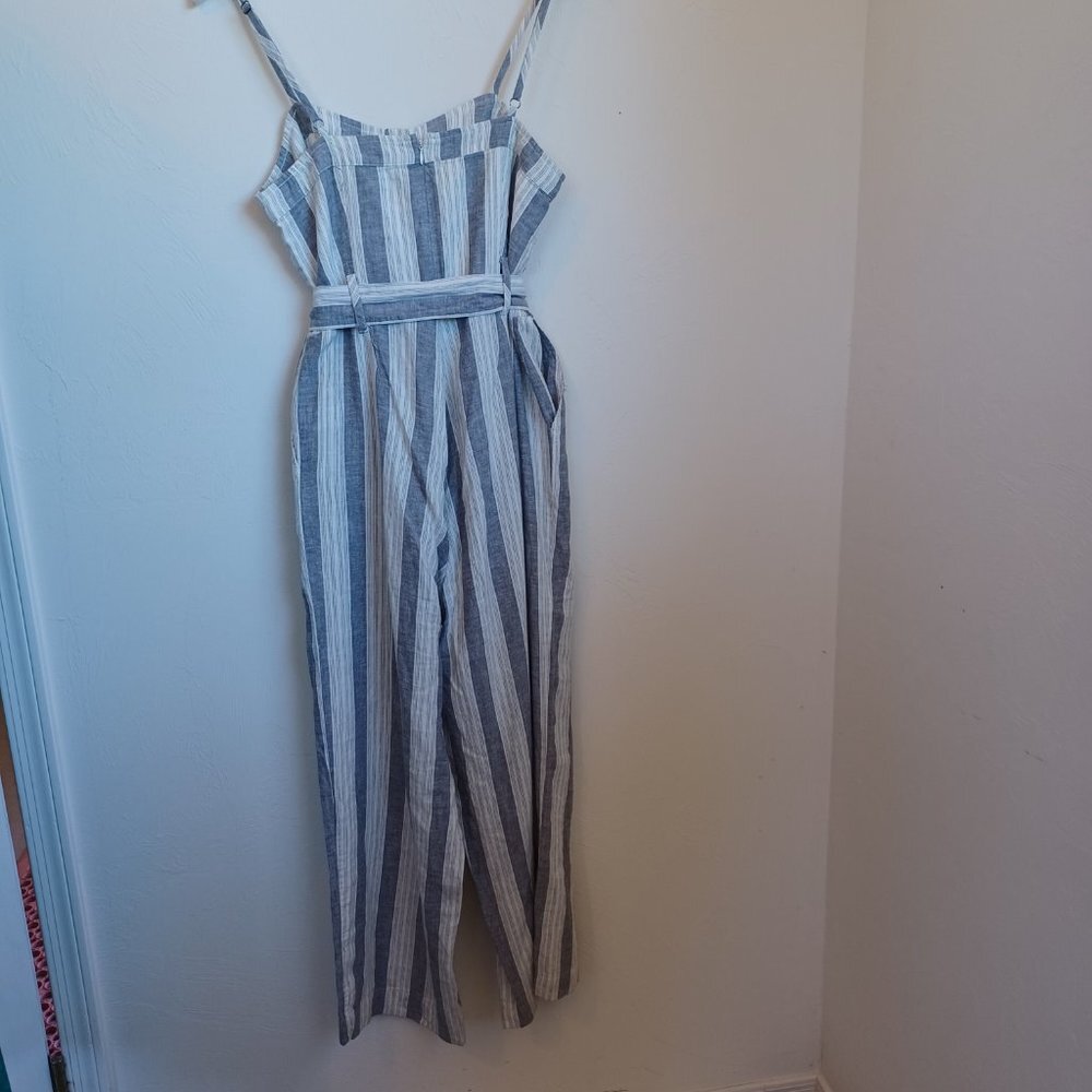 Rails Jumpsuit Harper Striped Wide Leg Cropped Size Medium - Picture 8 of 13